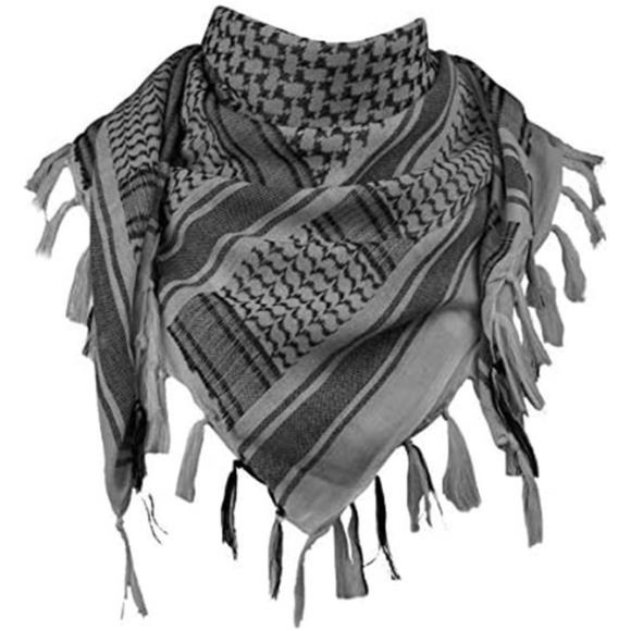 Scarf Military Shemagh Tactical Desert Keffiyeh Head Neck Gray - Picture 1 of 4